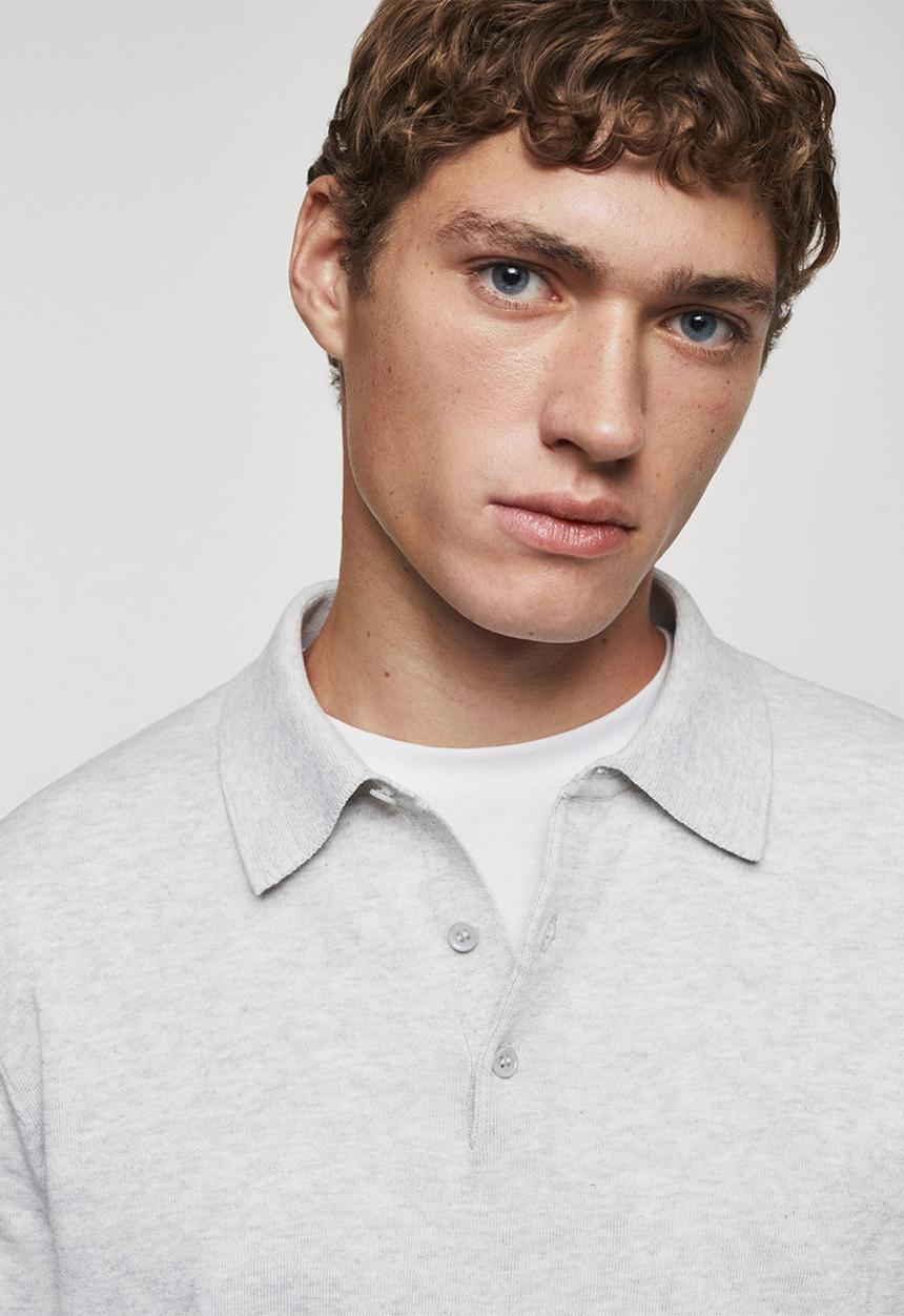 MANGO - Polo shirt tens - ice white