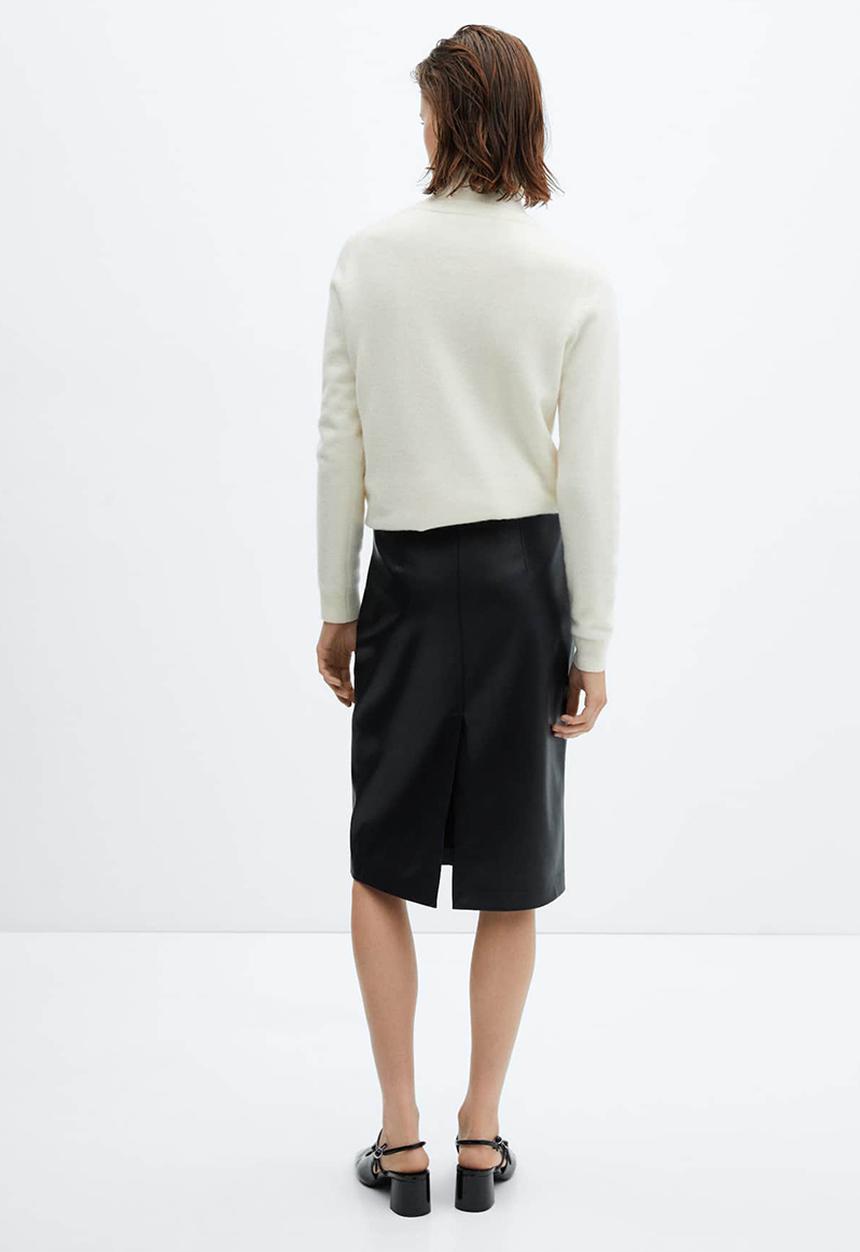 MANGO - Skirt pencil - black