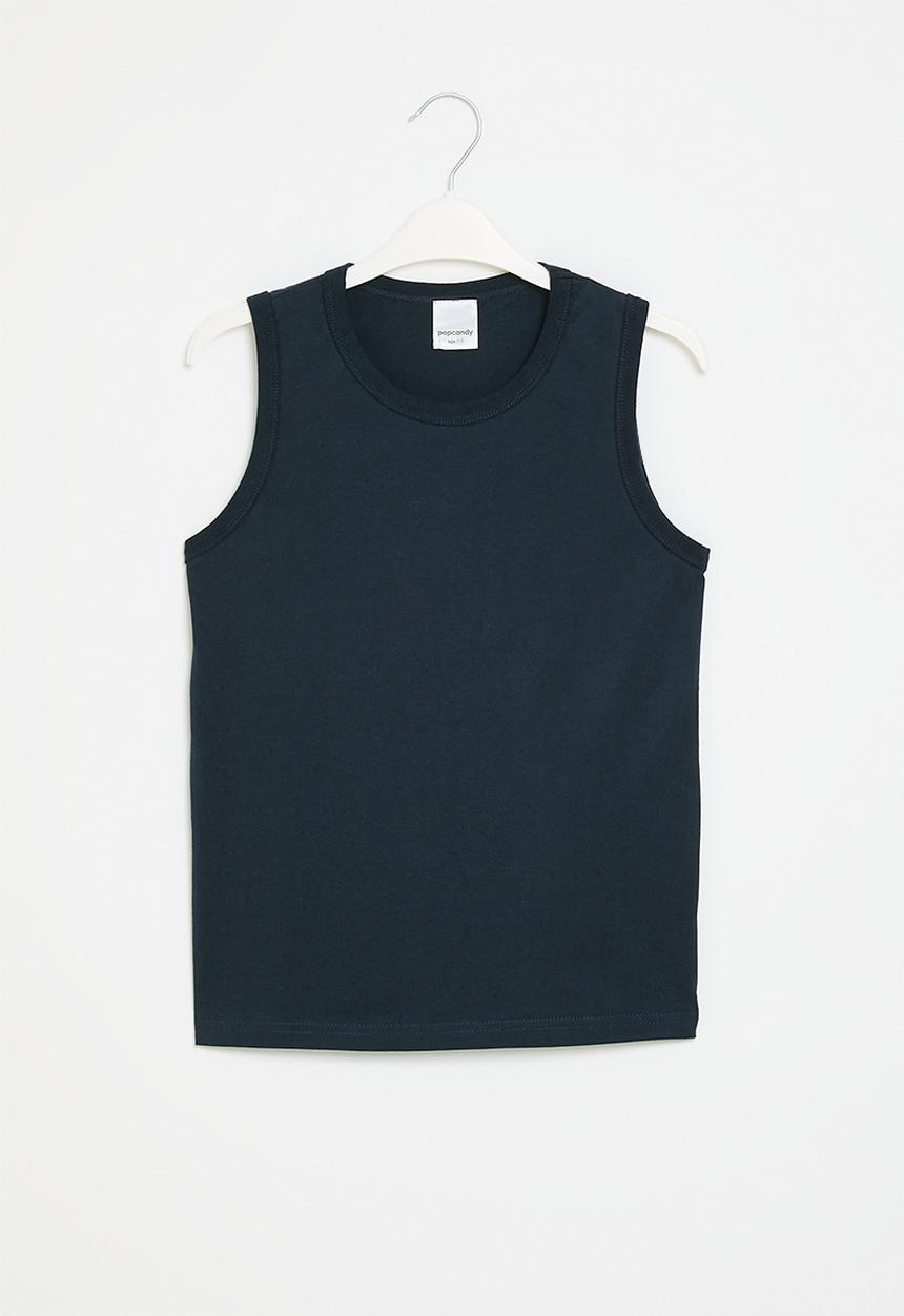 Pop Candy - Ribbed vest- navy