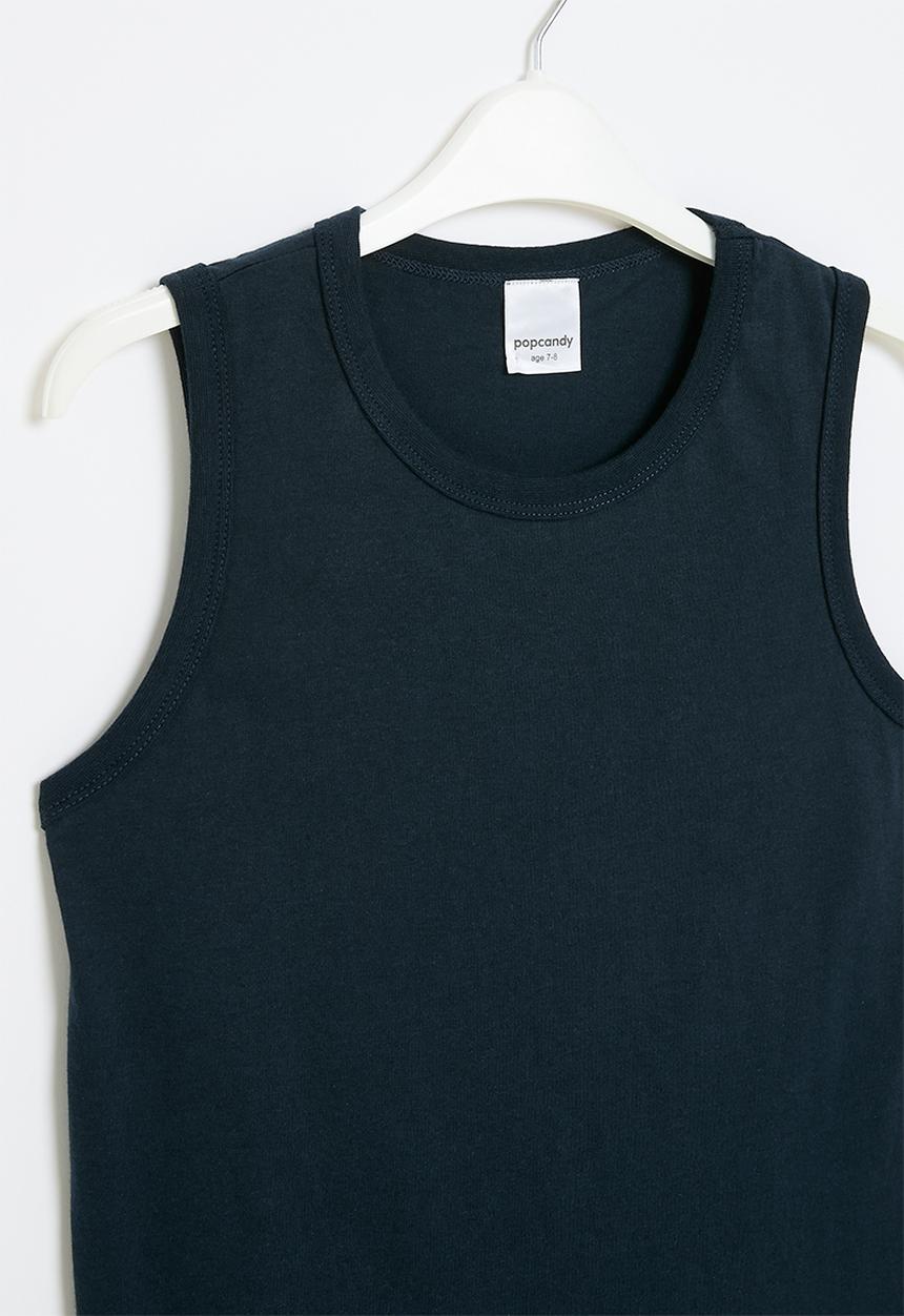 Pop Candy - Ribbed vest- navy