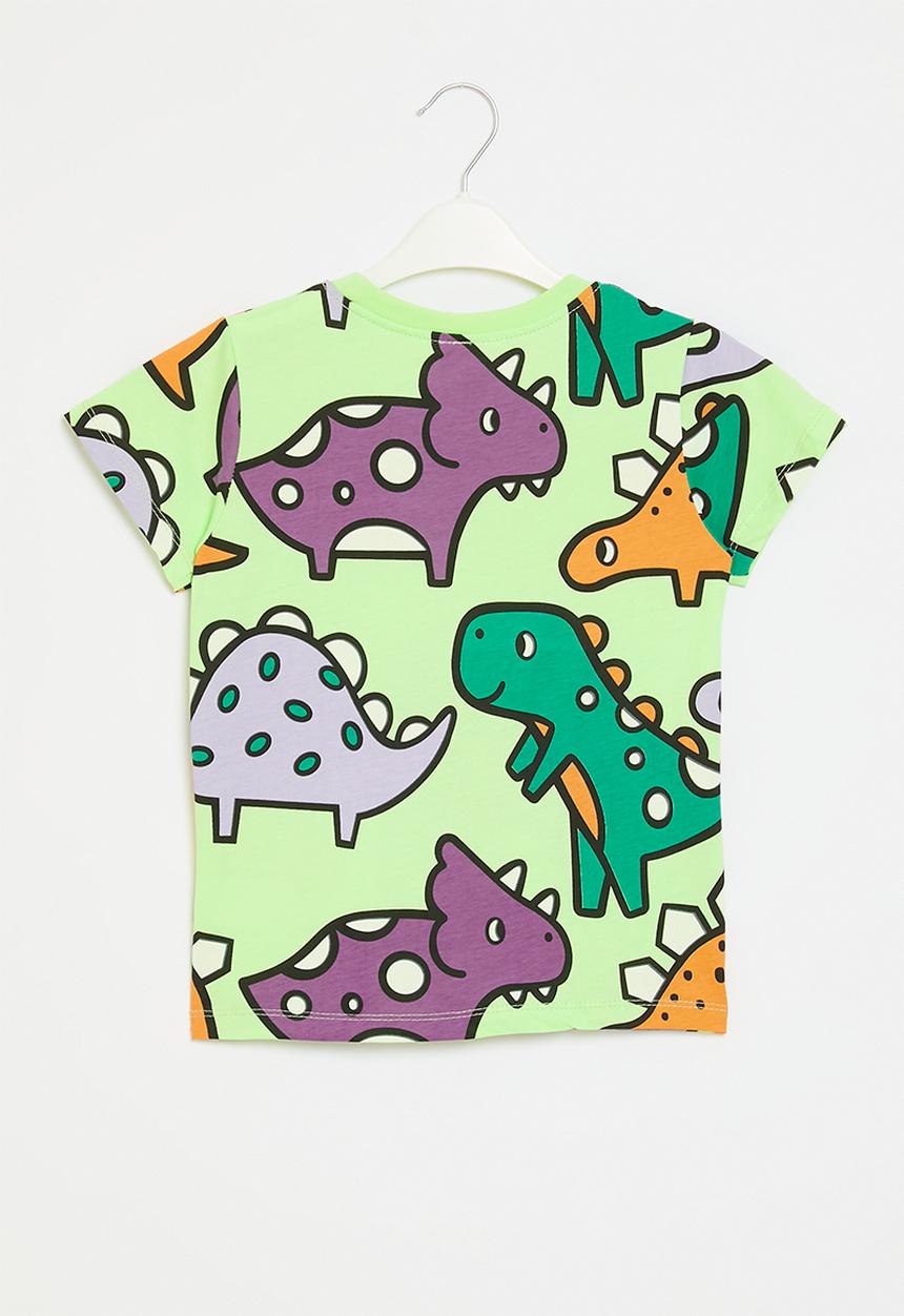 Pop Candy - Dino print tee - green 