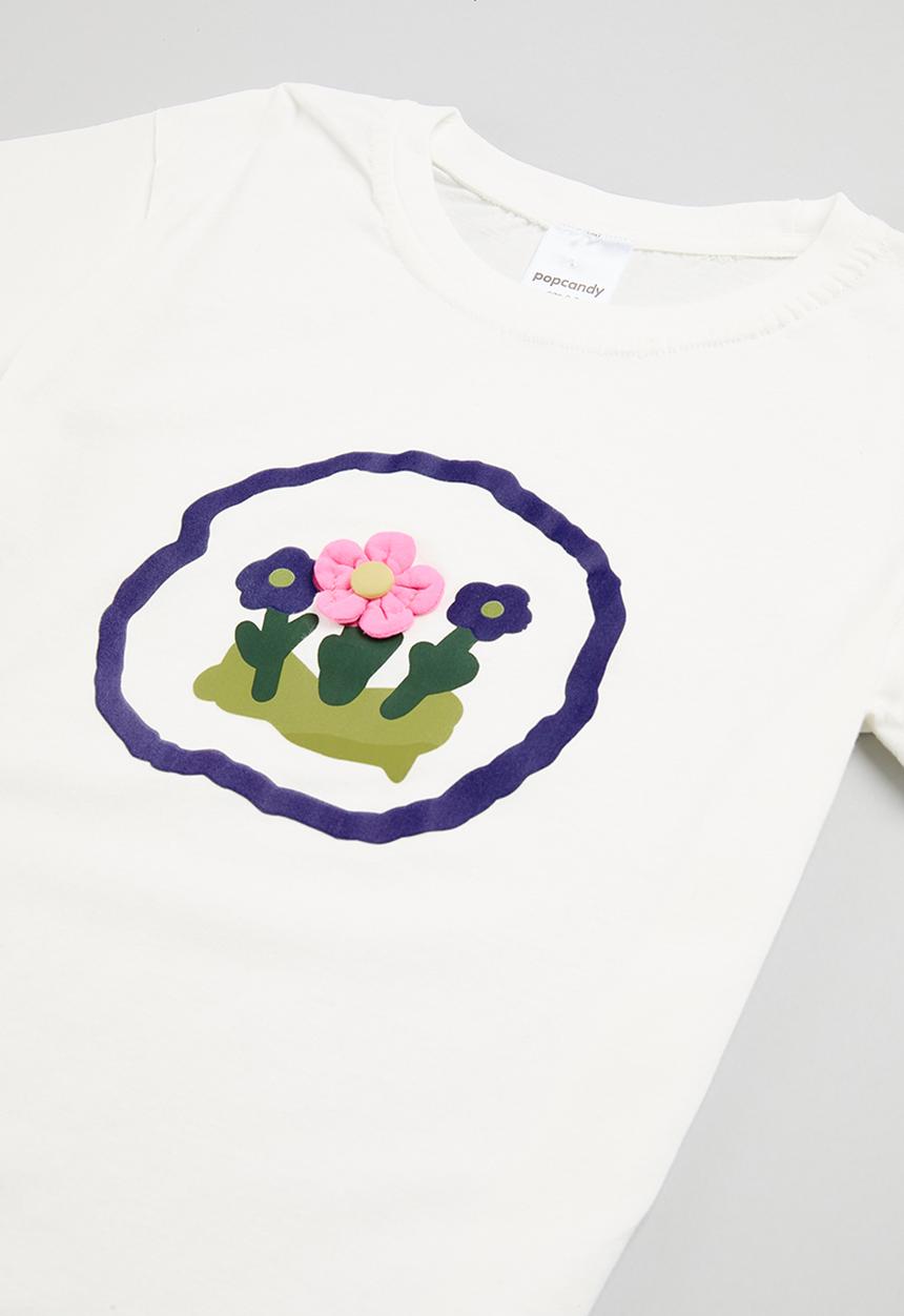 Pop Candy - Tee & pants sets - purple & white