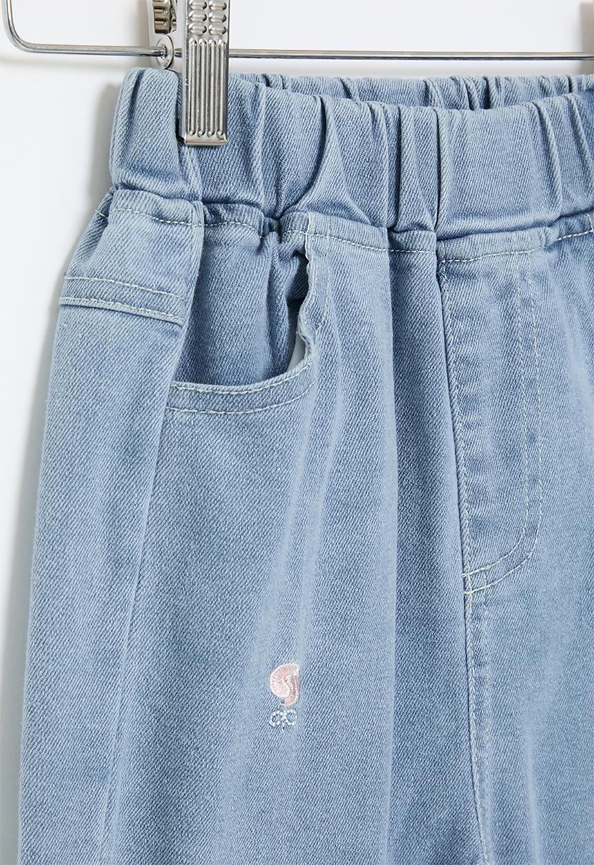 Pop Candy - Elasticated jeans - stonewash