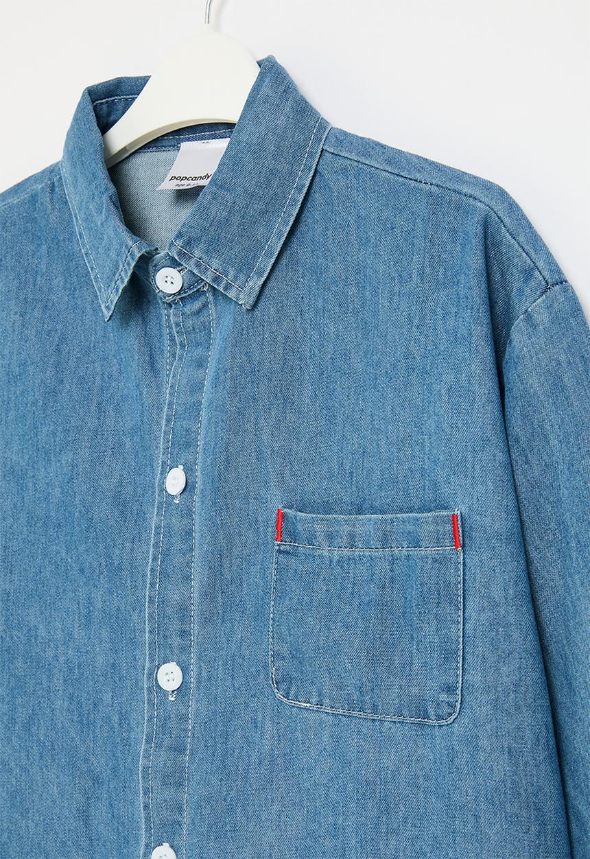 Pop Candy - Denim shirt - blue