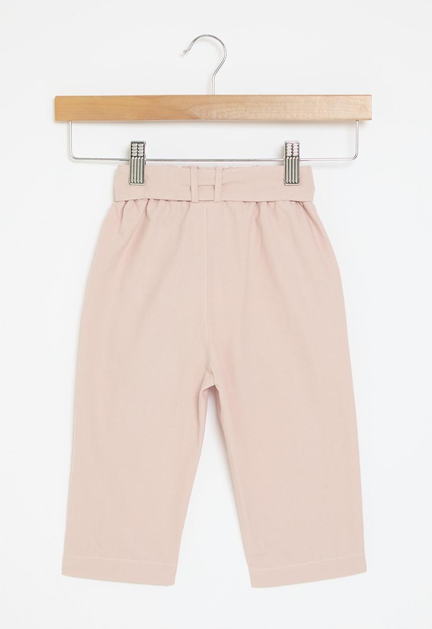 Pop Candy - Paperbag waist trousers - soft pink