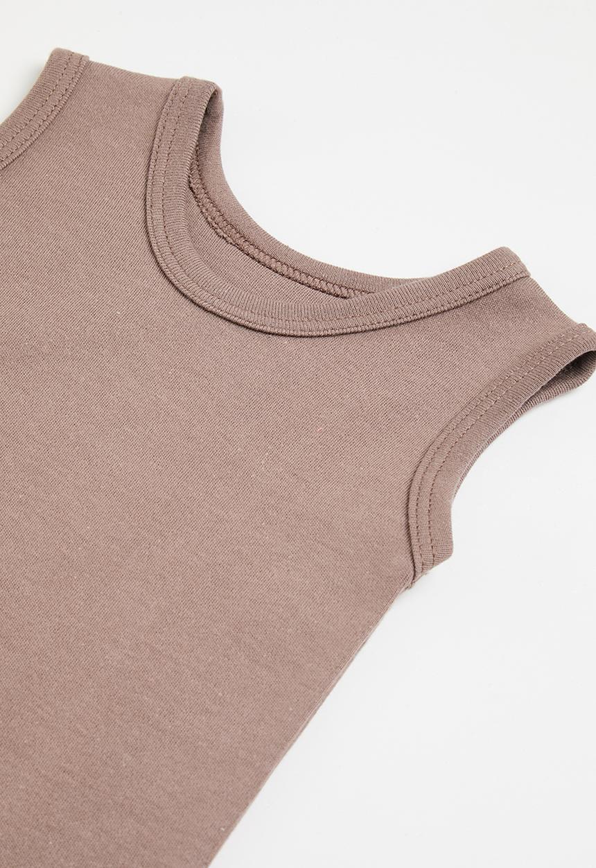 Little Lumps - Sleeveless romper - mocca