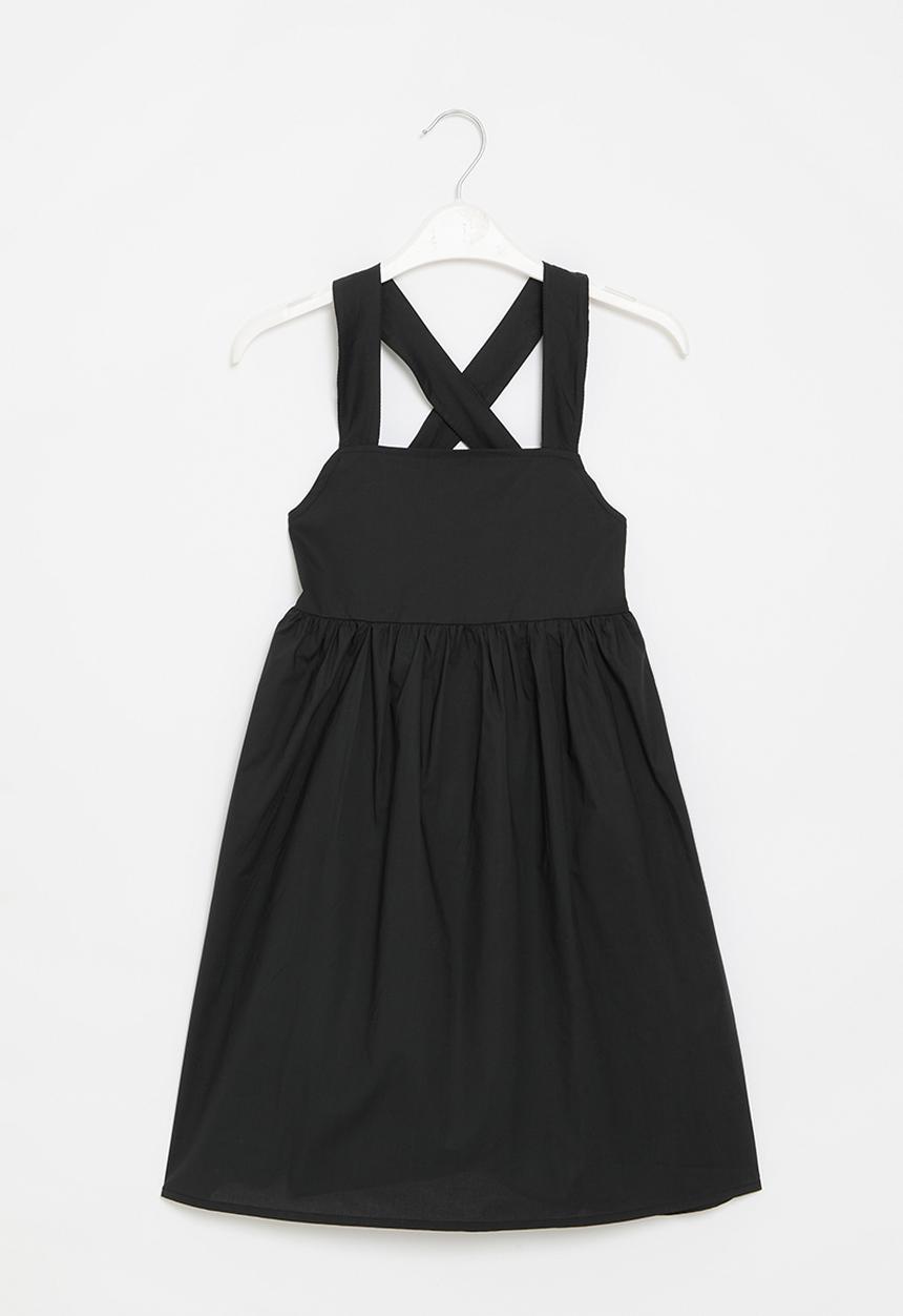 Pop Candy - Criss cross strap dress - black