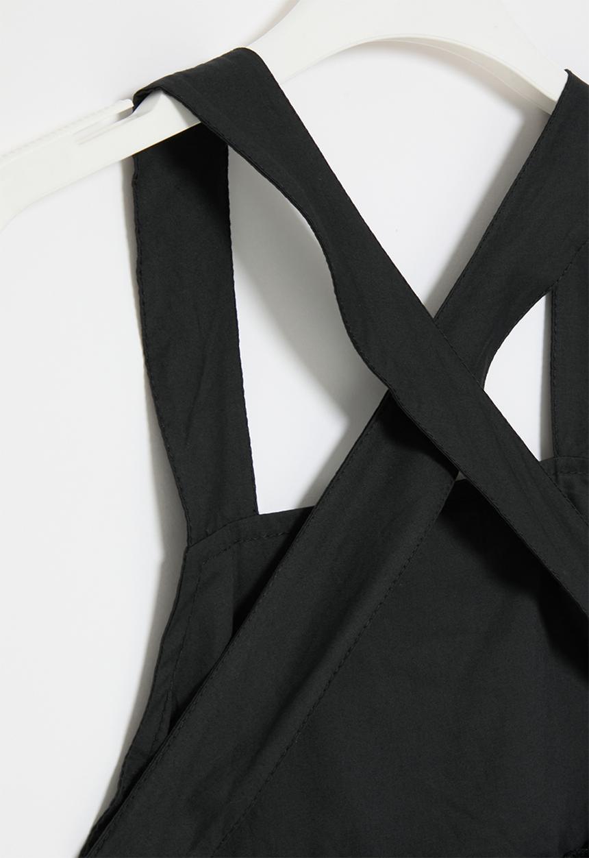 Pop Candy - Criss cross strap dress - black