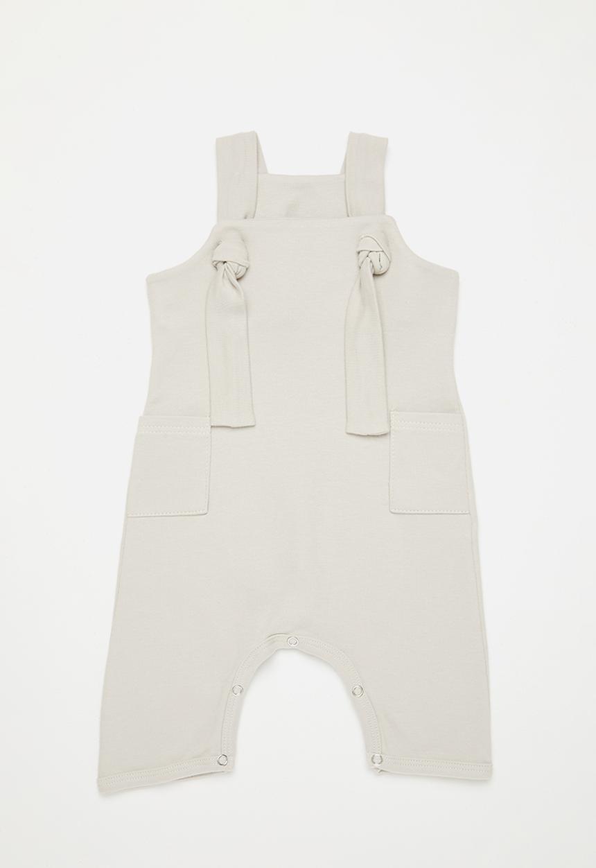 Little Lumps - Knotty dungarees - stone