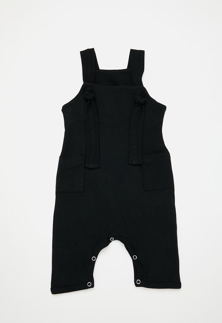 Little Lumps - Knotty dungarees - black