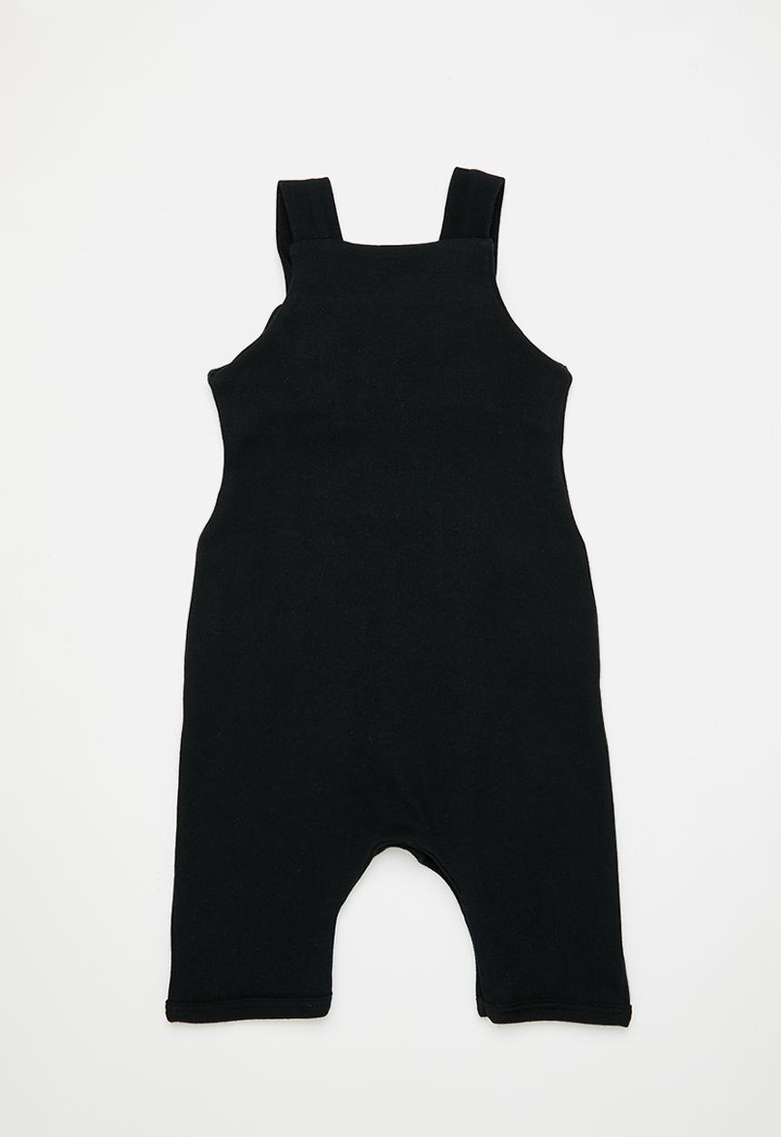 Little Lumps - Knotty dungarees - black