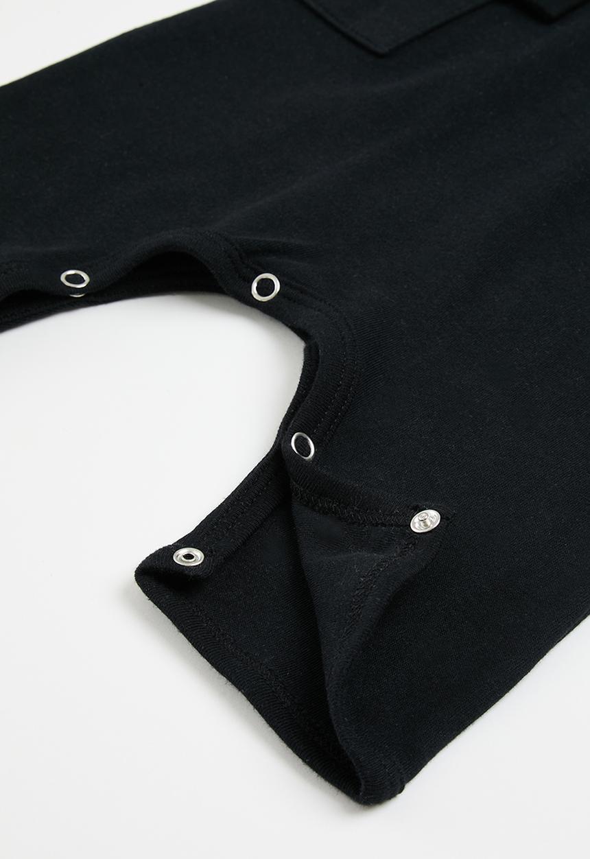 Little Lumps - Knotty dungarees - black