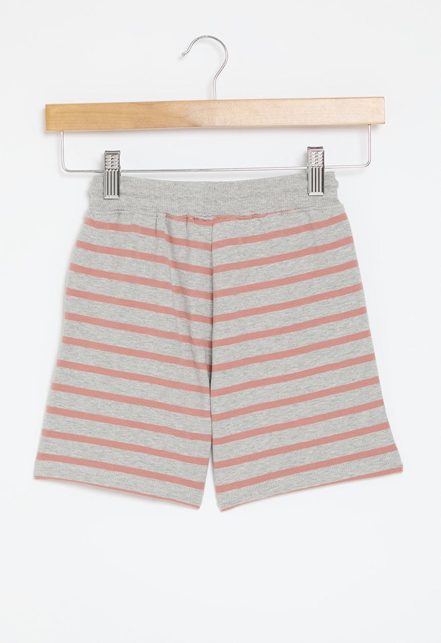Pop Candy - Striped shorts - grey