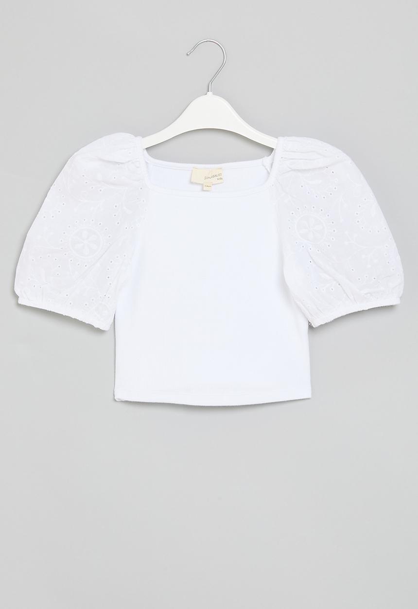Superbalist - Puff sleeved top - white