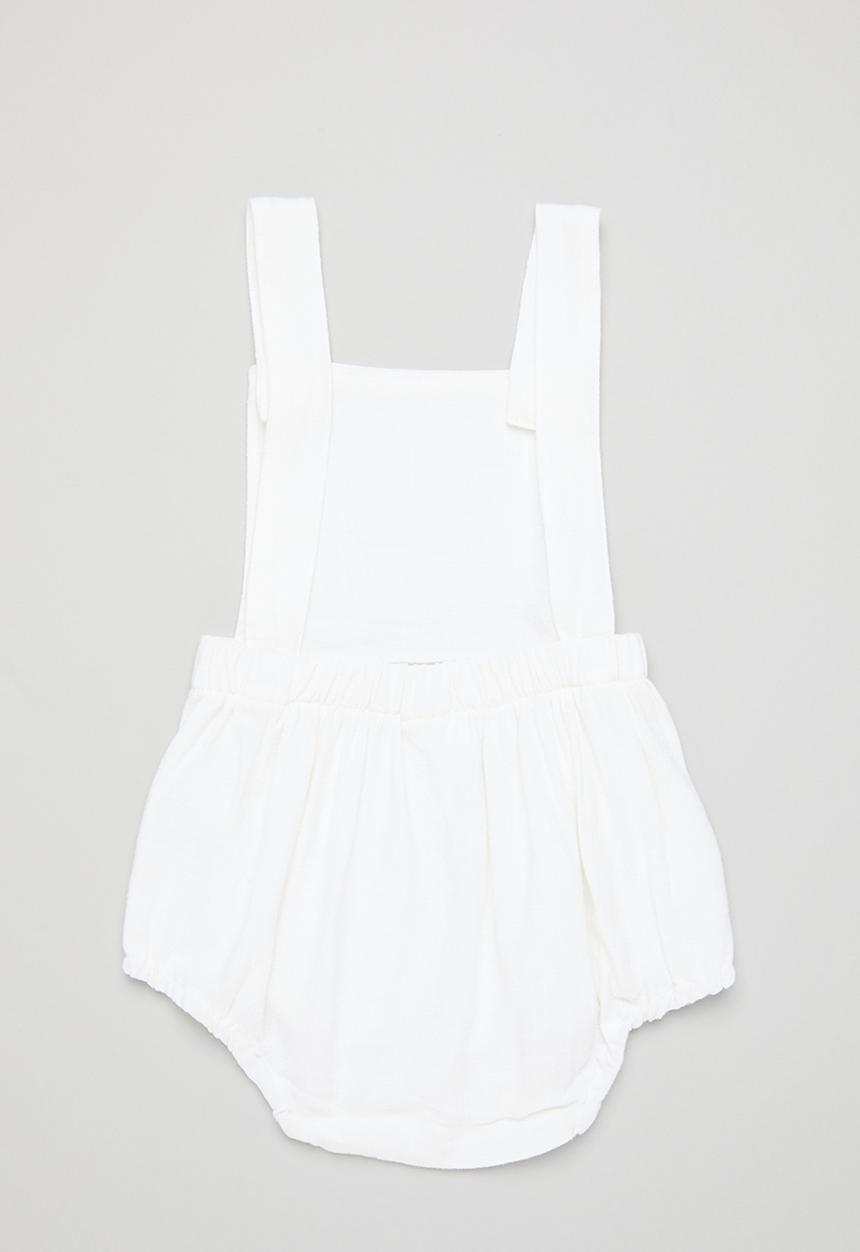 Pop Candy - Pinafore romper - white