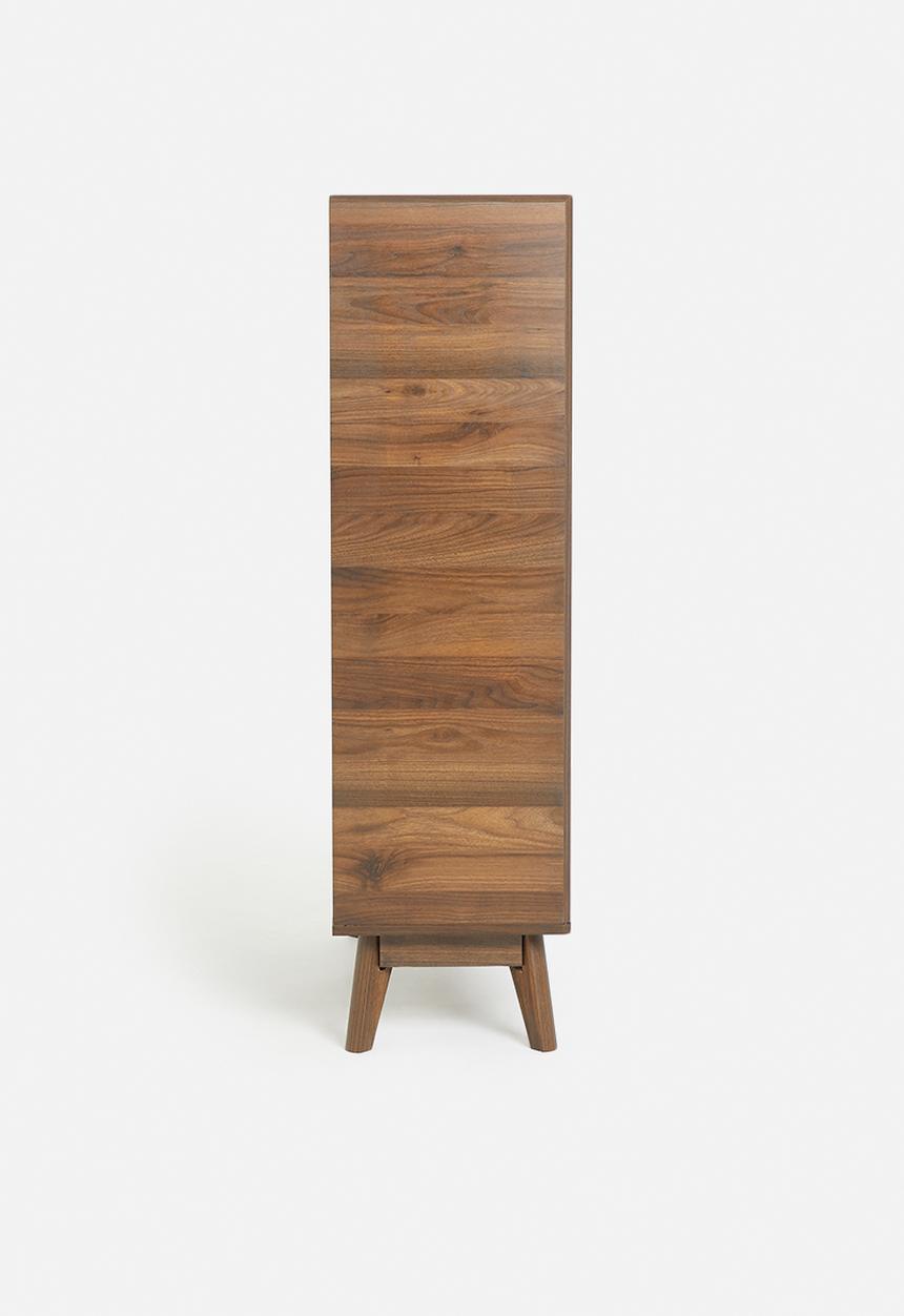 Sixth Floor - Slatted side board - brown