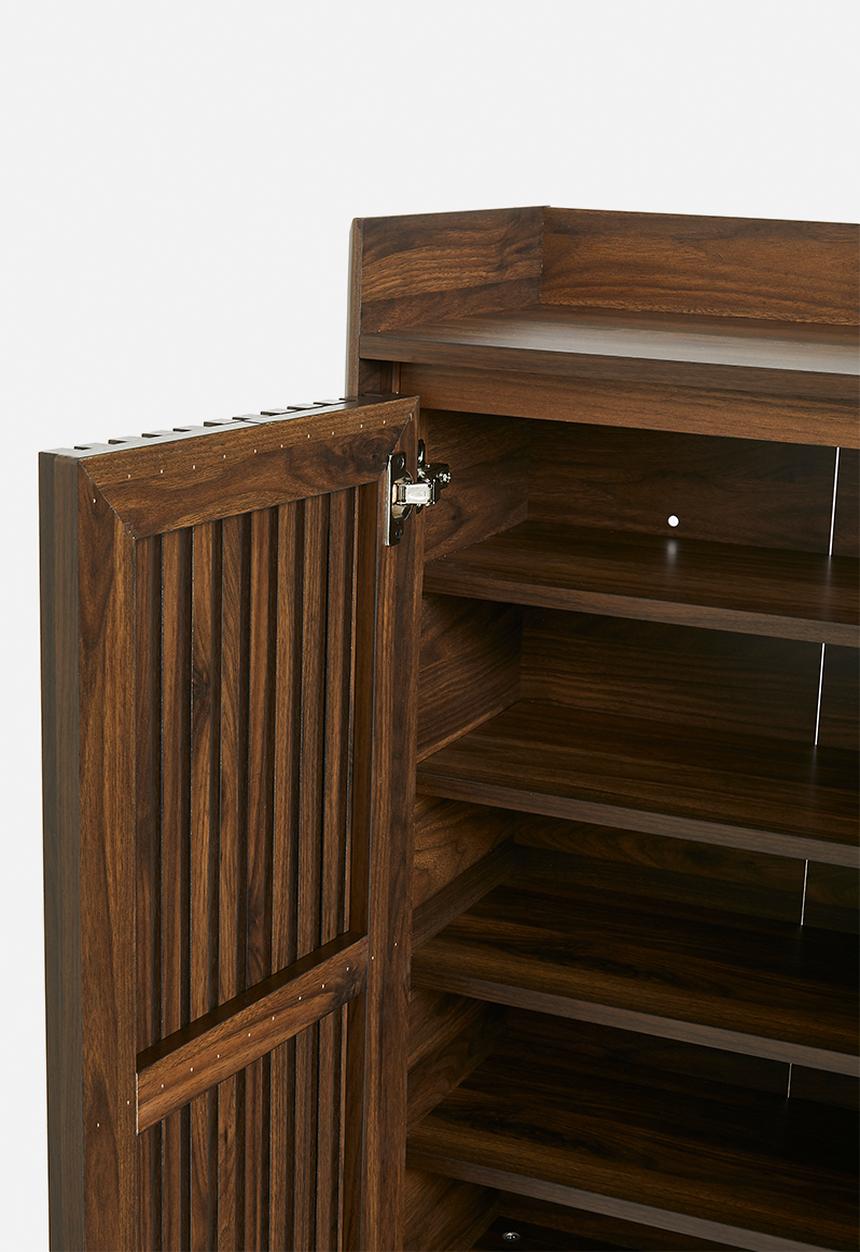 Sixth Floor - Slatted side board - brown