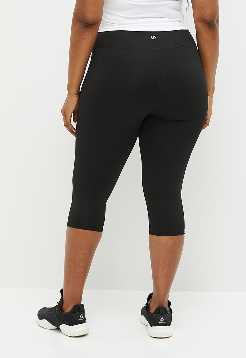 Cotton On - Plus active core capri tight - core black