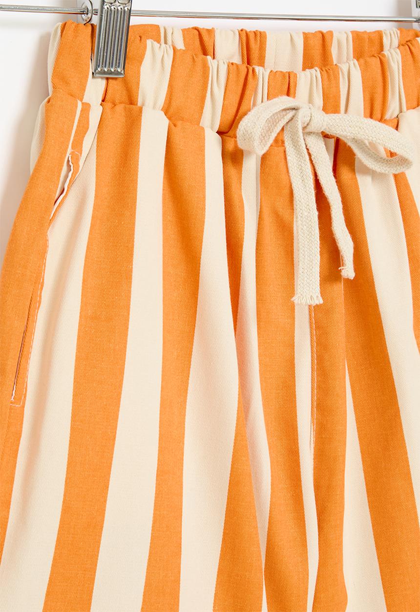 Pop Candy - Stripe shorts - orange
