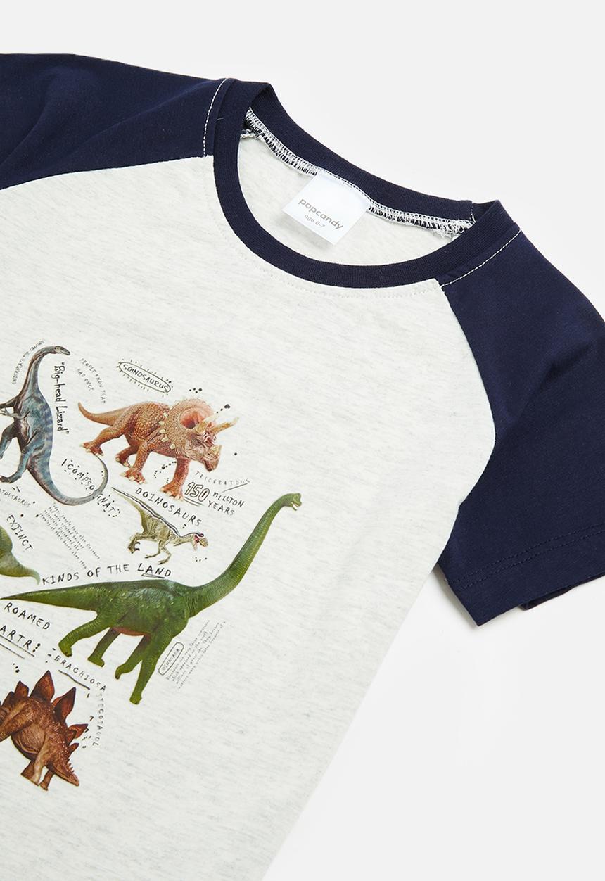 Pop Candy - Reglan tee & short set - navy & white