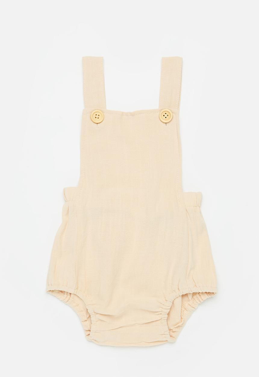 Pop Candy - Pinafore romper - beige