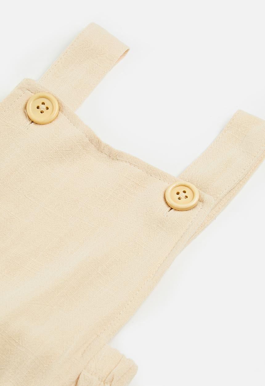 Pop Candy - Pinafore romper - beige