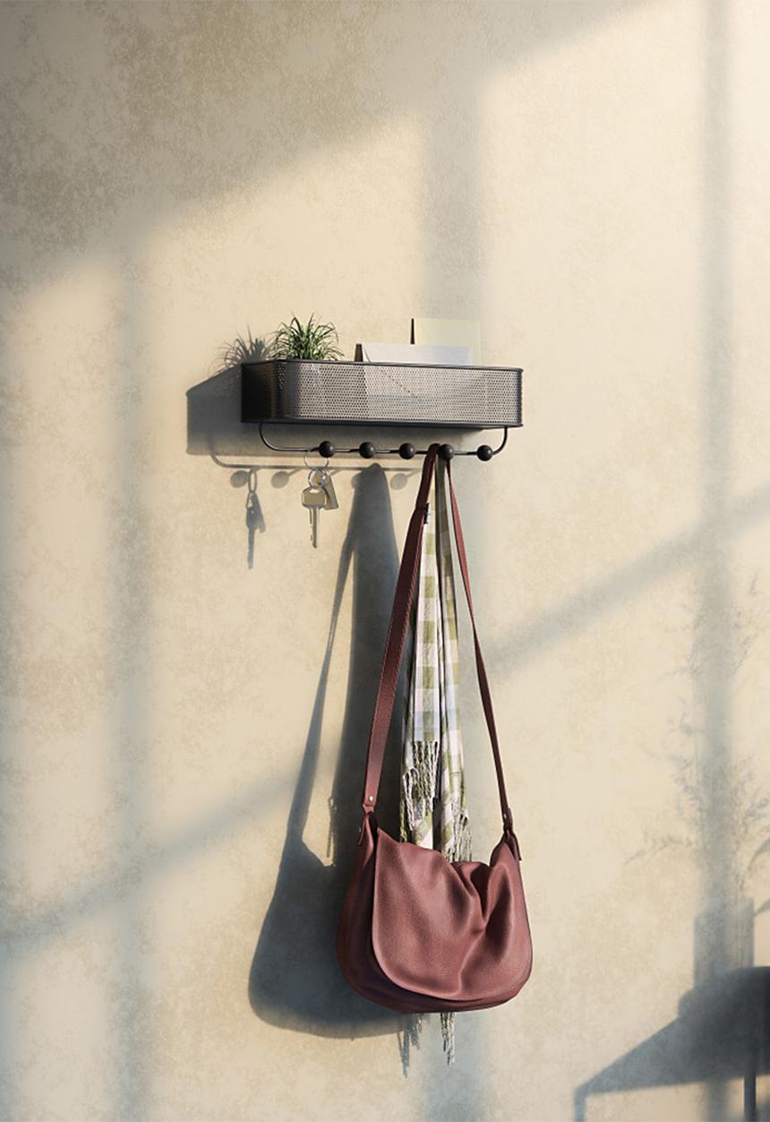 Umbra - Umbra estique organizer - black & walnut