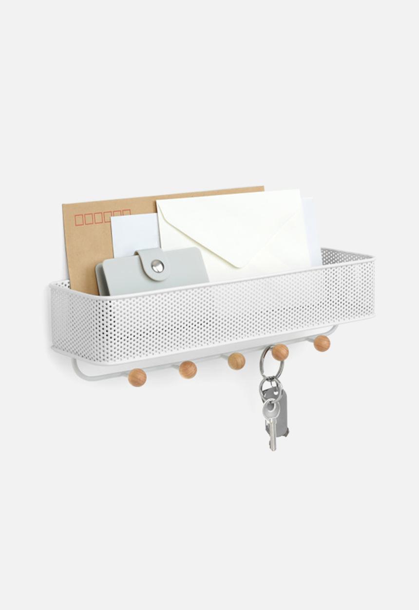 Umbra - Umbra estique organizer - white & natural