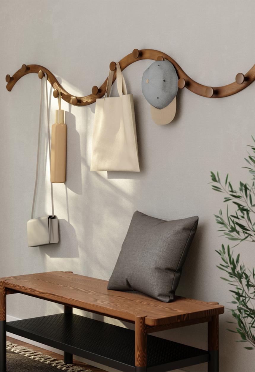 Umbra - Slinka hook - walnut