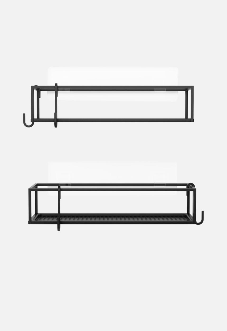 Umbra - Umbra cubiko shower bins set of 2 - black