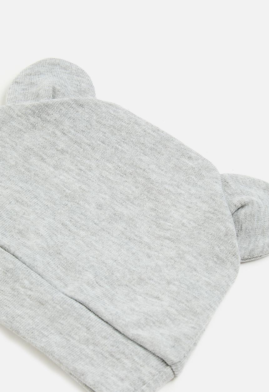 Pop Candy - Baby beanie & mittens set - grey