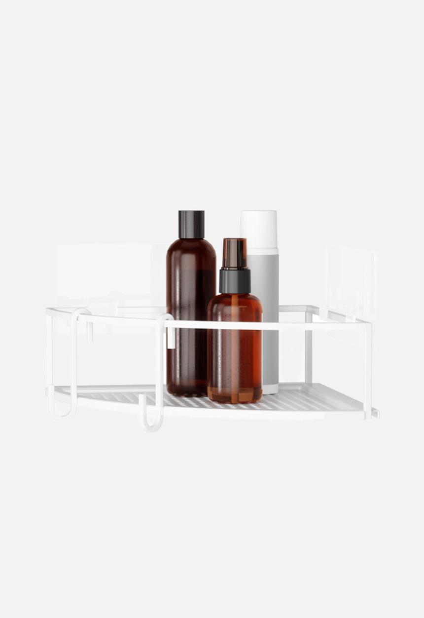 Umbra - Cubiko corner shower bin set of 2 - white