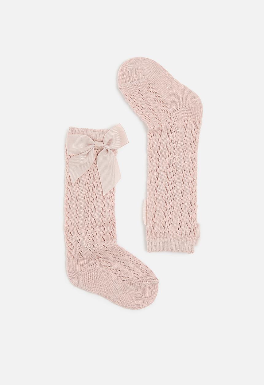Pop Candy - Bowknot socks - dusty pink