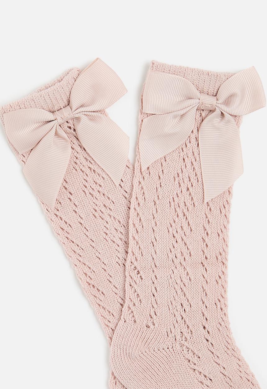Pop Candy - Bowknot socks - dusty pink