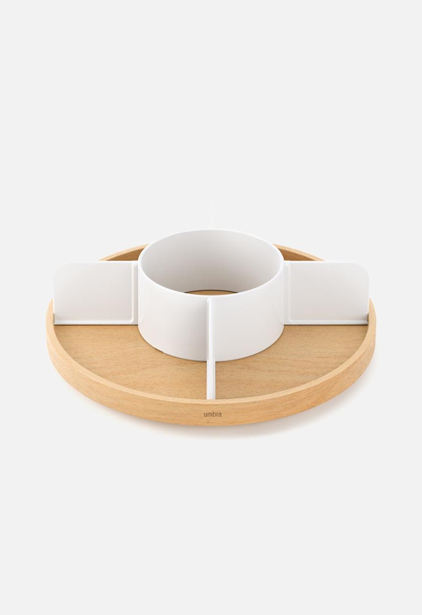 Umbra - Bellwood lazy susan divider - white & natural