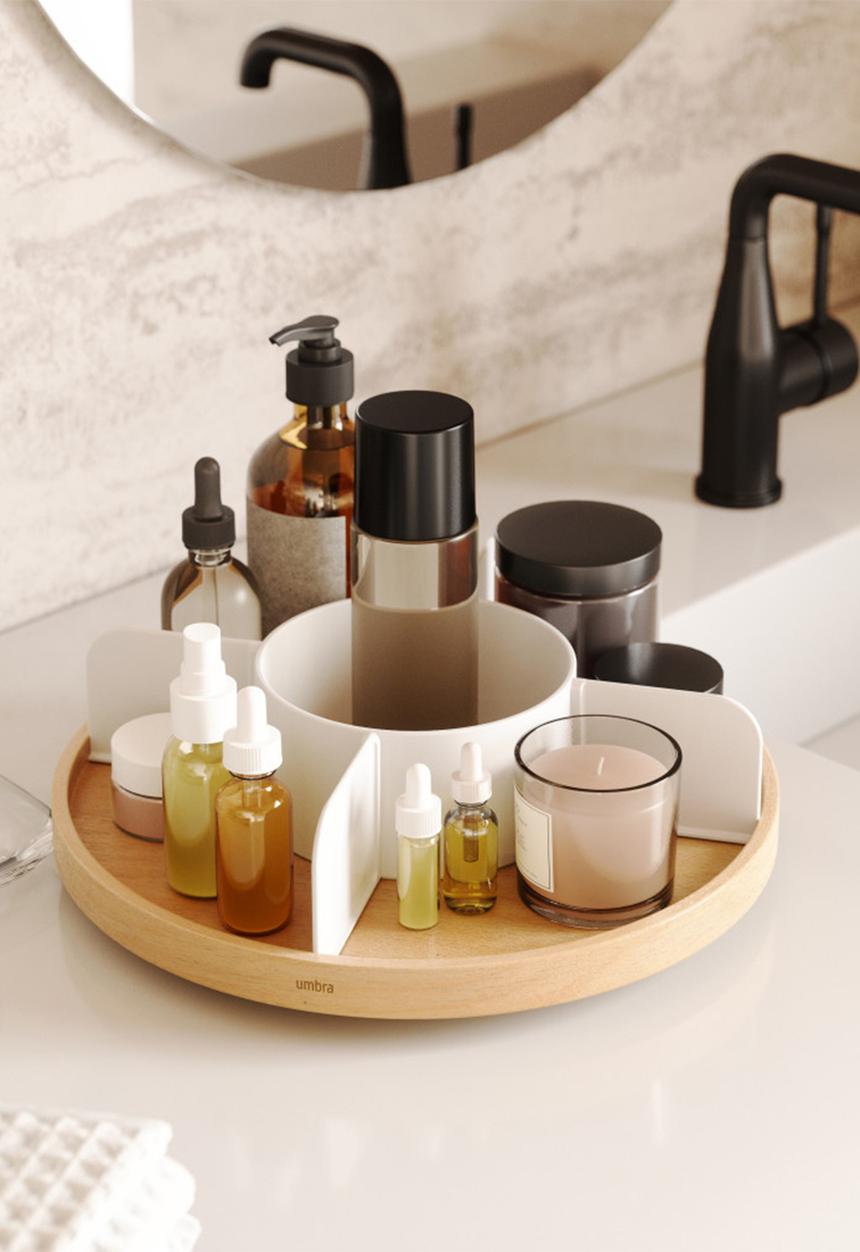 Umbra - Bellwood lazy susan divider - white & natural