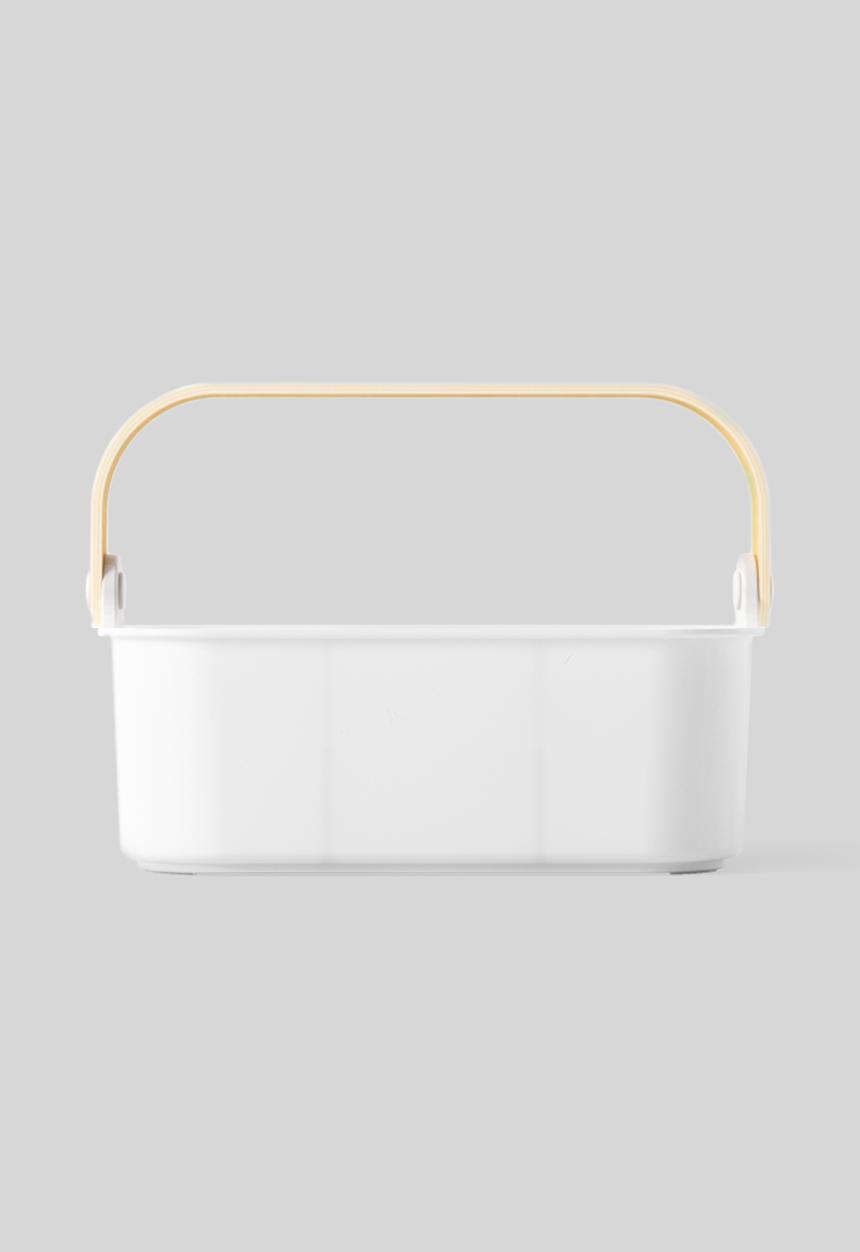 Umbra - Umbra bellwood stackable bins (28cm) - white & natural