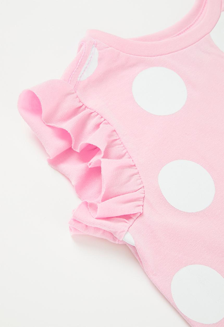 Pop Candy - Printed pj set - pink & white