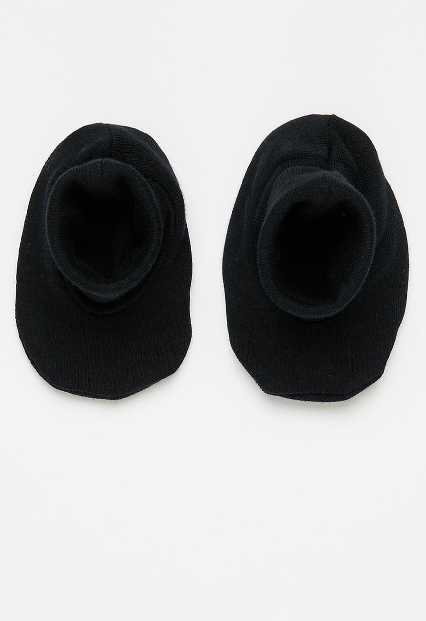 Little Lumps - Shoes ribbed - black
