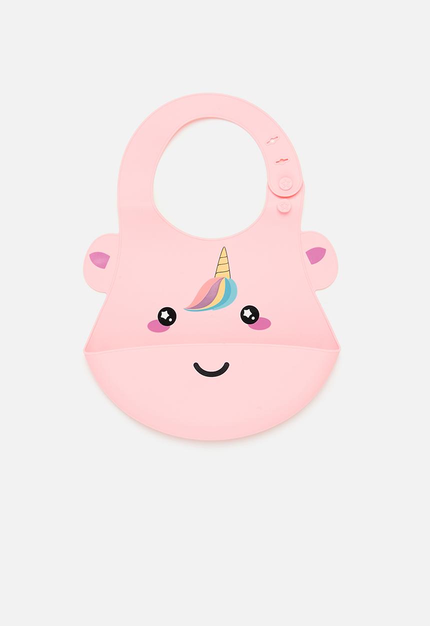 Pop Candy - Baby silicone bib - light pink 