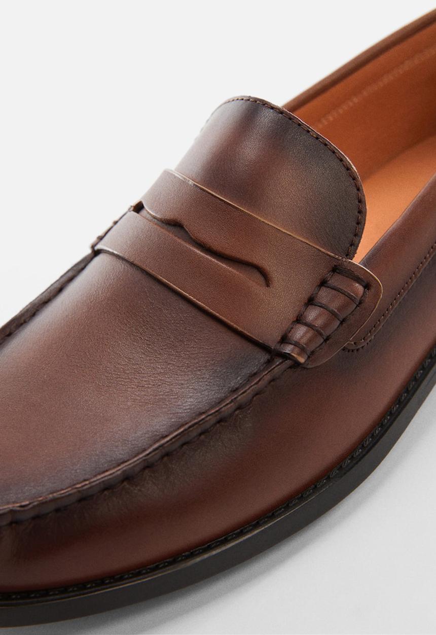 MANGO - Shoes clasic loafer - brown