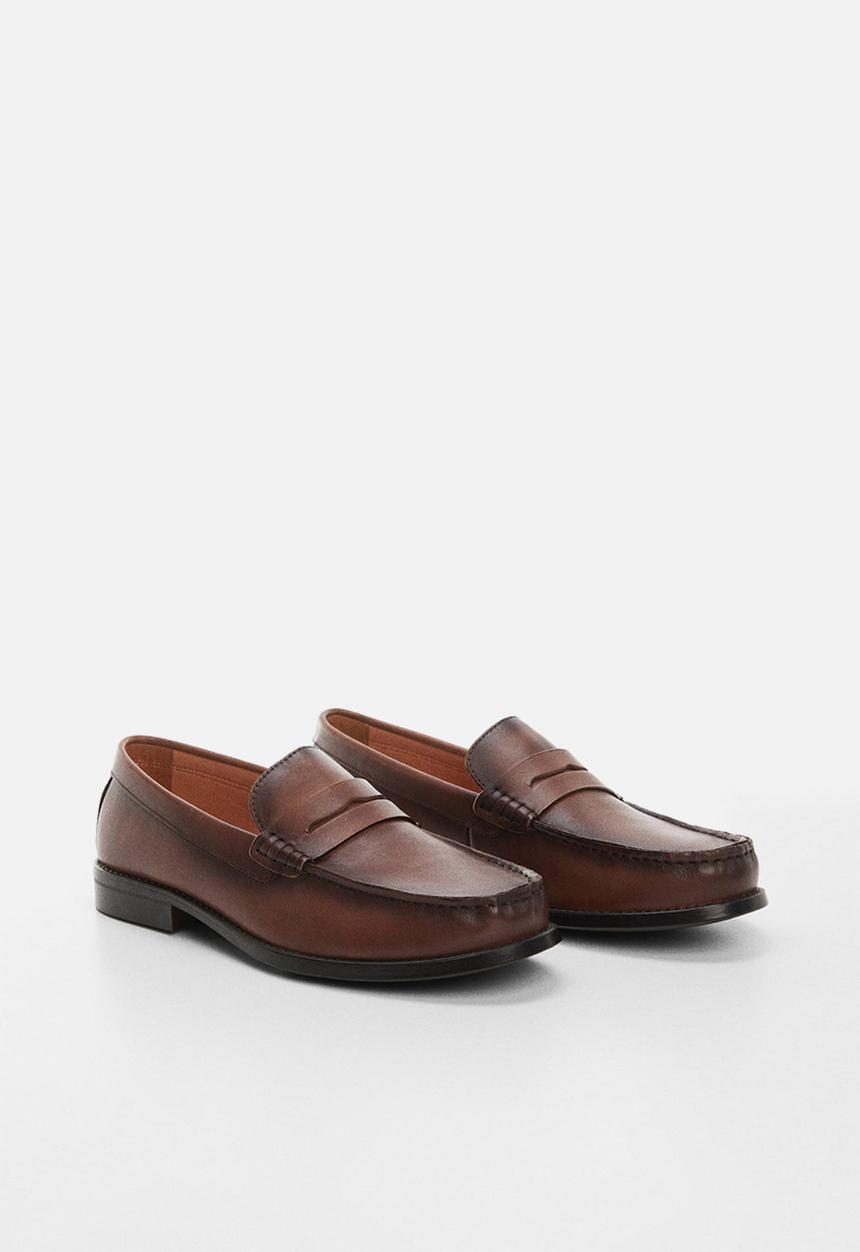 MANGO - Shoes clasic loafer - brown