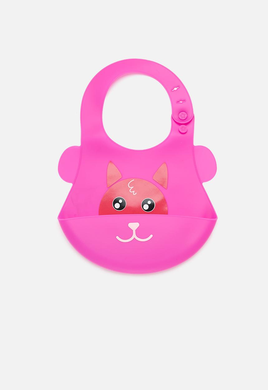 Pop Candy - Baby silicone bib-dark pink
