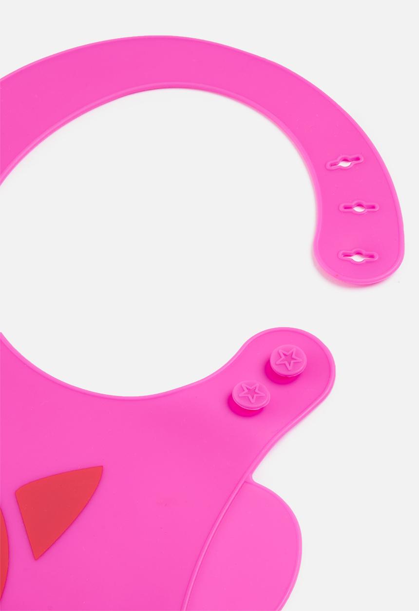 Pop Candy - Baby silicone bib-dark pink