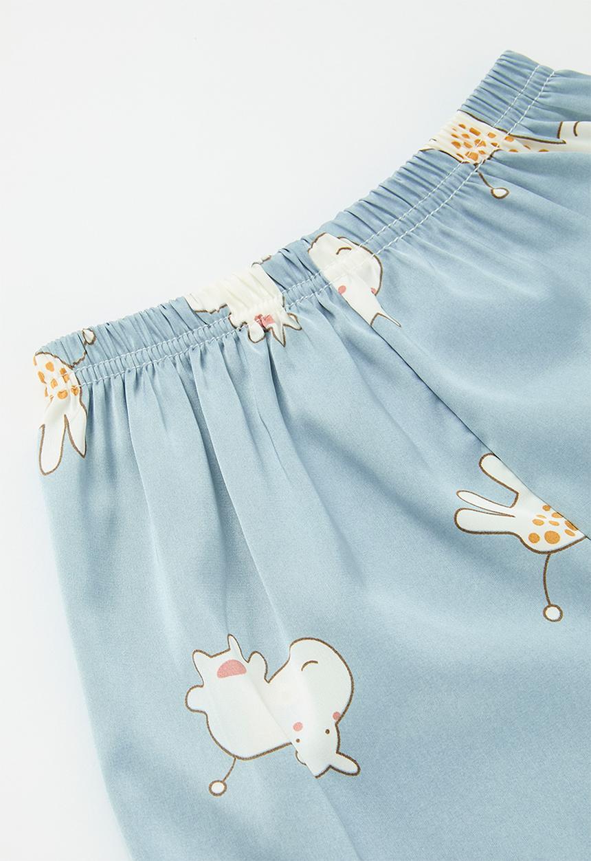 Pop Candy -  Contrast piping pj's - blue