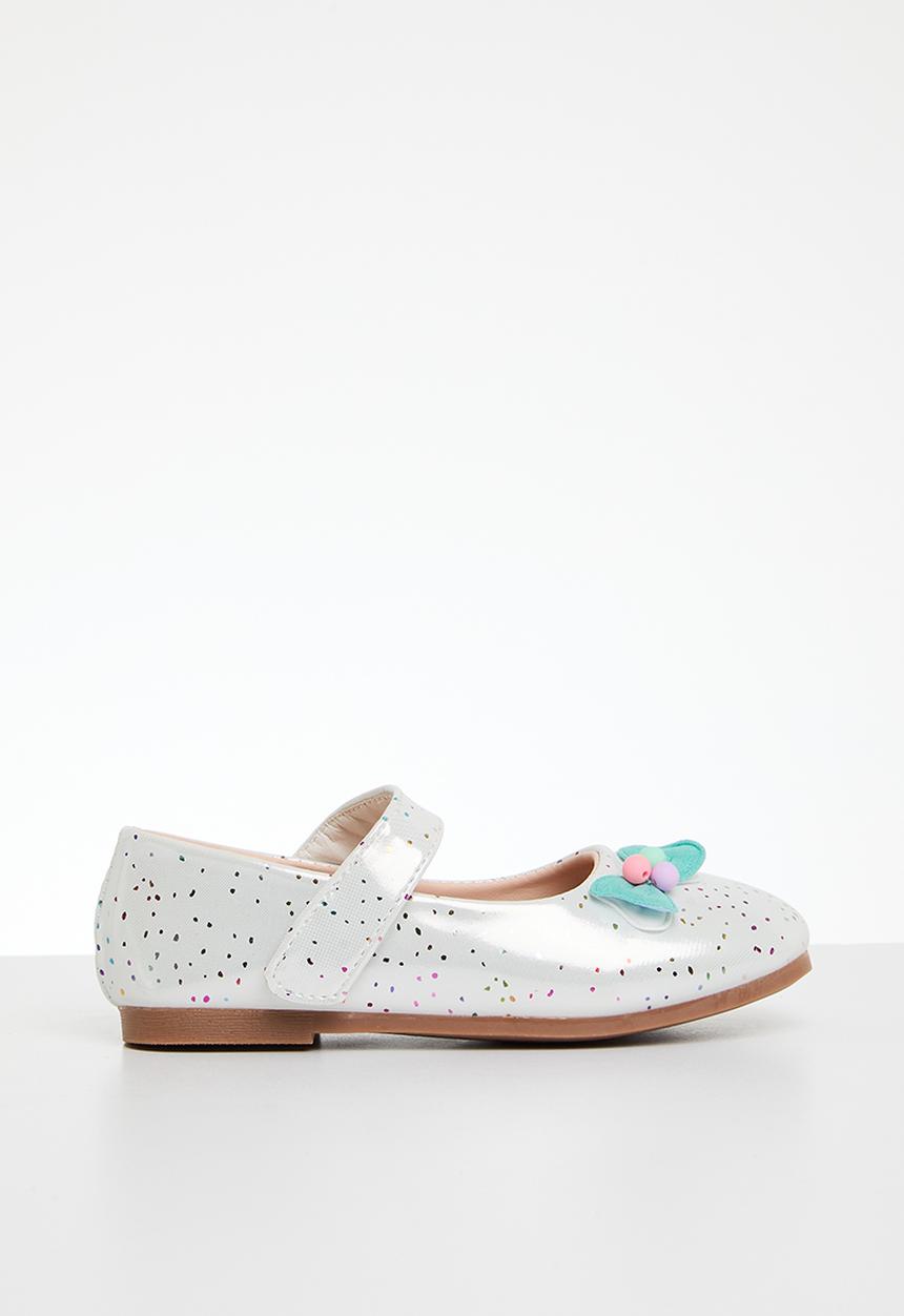 Pop Candy - Mini bow pumps - white