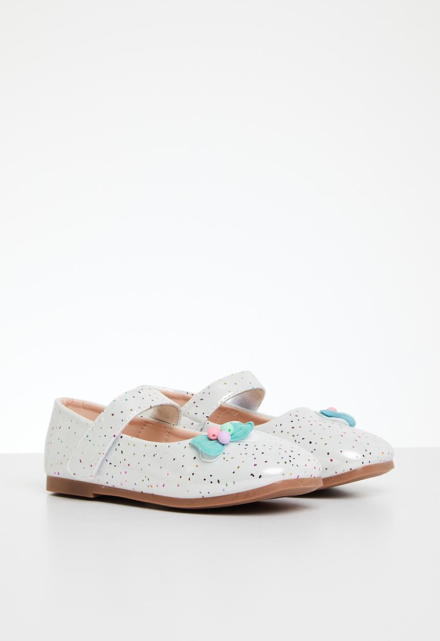 Pop Candy - Mini bow pumps - white