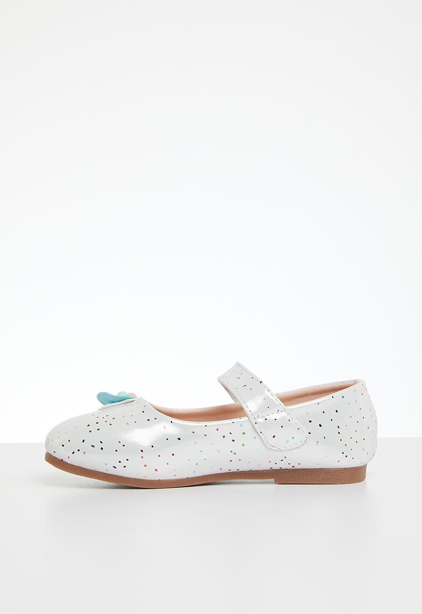Pop Candy - Mini bow pumps - white