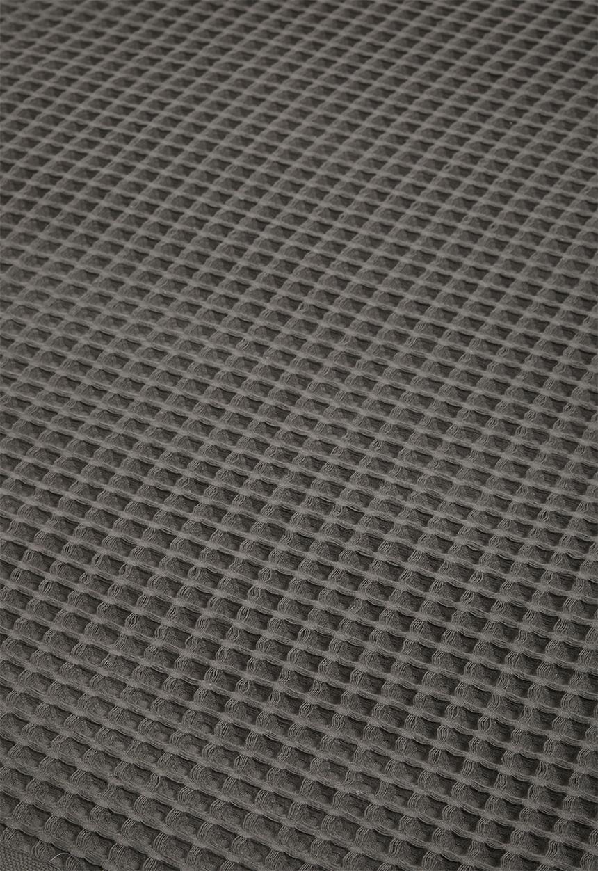 Hertex Haus - Honeycomb turkish cotton throw - onyx