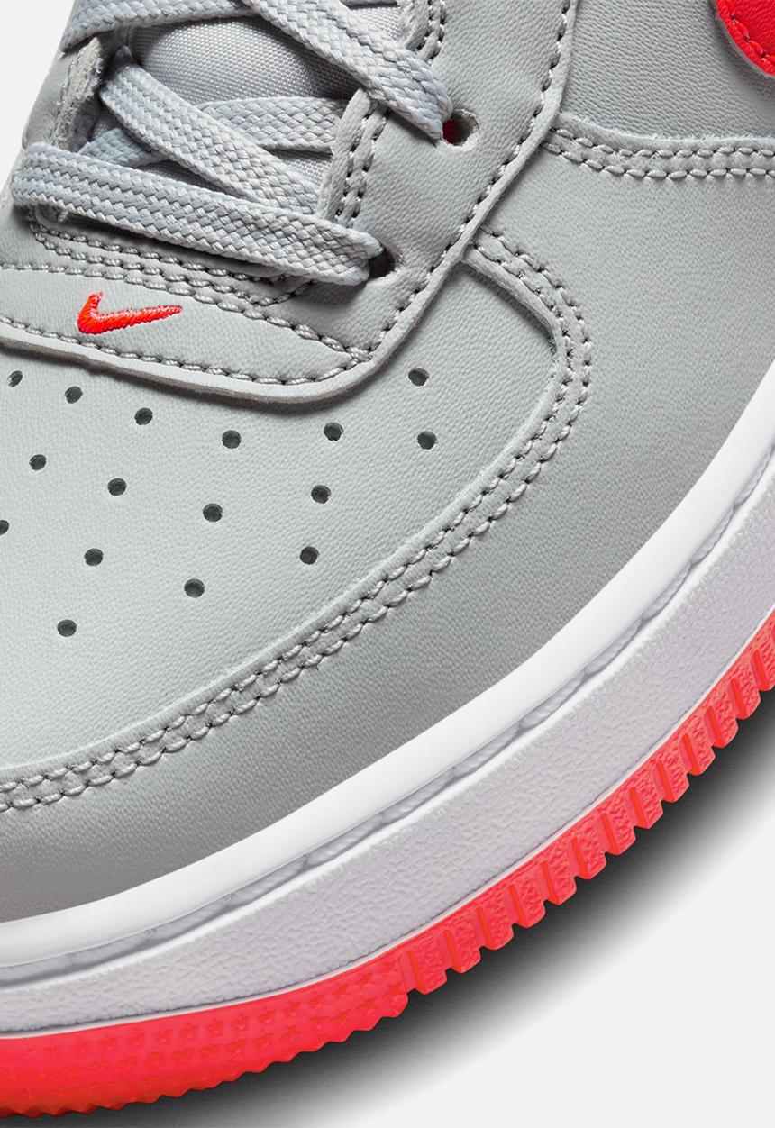 Nike - Nike air force 1 - lt smoke grey/bright crimson-white